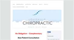Desktop Screenshot of louisvillechiropracticrehab.com